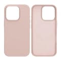 Silicone Mobile Case for iPhone 16 Pro - Pink with Camera Protection Rosa