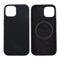 iPhone 15 Silicone Case Rvelon MagSafe - Black Svart