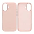 Silicone Mobile Case for iPhone 16 - Pink with Camera Protection Rosa