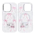 Mobile case Magsafe for iPhone 16 Pro - Transparent with bow Transparent