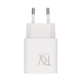 Rvelon Snabbladdare USB-A & USB-C 20W Vit