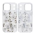 Case Magsafe for iPhone 17 Pro Max - Transparent flowers and twigs Transparent