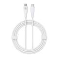 Rvelon USB-C Flätad Laddkabel 60W Snabbladdning 2m - Vit Vit