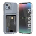 iPhone 14 Mobile Case with Card Holder TPU Rvelon - Transparent Transparent