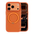 Mobilskal med roterande stativ och strass för iPhone 17 Pro och 18 Pro - Orange Orange