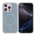Glossy design Magnetic Case For iPhone 16 Pro Blue Blå