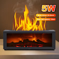 Miniatyrbilde 8 av 10: Mini Peis Diffuser Luftfukter, Simulert Peisflamme Luftfukter med Fire Light Effekt, 150ml Cool Mist Luftfukter med 7 Farger som Endres White