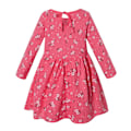 Pikkukuva 2 / 7: Syksy Vauva Tyttöjen Mekot Taapero Lapset Vauva Tytöt Kukkaprintti Rento A-linjainen Pyörivä Mekko Juhla Prinsessa Pitkähihainen Mekko Rose red 140cm