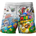 Miniatyrbild 1 av 3: Barn 3D Super Mario Bro Badshorts Simshorts Strandkläder Present B 130cm