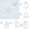 Miniatyrbillede 3 af 4: 1 stk. Juledekorationslys LED Natlys Festlige Lys C