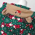 Miniatyrbild 4 av 5: Julmatchande Familjepjys Set med Santa-Tryckta Jumpsuits, Sömnkläder, Semester-Pjs för Vuxen/Barn/Baby Baby-Green 9-12M