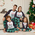 Pikkukuva 4 / 5: Perheen Yhteensopivat Joulupyjamat Aikuisille Lapsille Vauvoille Jouluiset Yöasut Pyjamat Pjs Set Men M