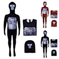 Miniatyrbilde 6 av 7: Gorilla Tag Barnekostyme Gutter Halloween - Premium Kvalitets Jumpsuit og Maske Antrekk Rollespill Kostyme 8-12 År Red 150cm