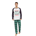 Pikkukuva 2 / 5: Perheen Yhteensopivat Joulupyjamat Aikuisille Lapsille Vauvoille Jouluiset Yöasut Pyjamat Pjs Set Men L
