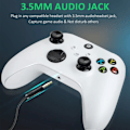 Pikkukuva 3 / 8: Langaton ohjain Xbox One & Xbox Series X|S PC Windows -laitteille - Kuulokeliitännällä White