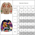 Miniatyrbilde 2 av 3: Unisex Stygg Julegenser Trykt Genser, 3D Morsom Digitaltrykk Sweatshirt #4 M