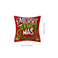 Miniatyrbilde 2 av 8: Grinch Juledekorasjon, Juleputetrekk Festivaldekorasjoner Putetrekk Sofa Linputetrekk Hjemmeinnredning Gaver 4 stk (45 x 45 cm) 4PCS