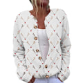 Miniatyrbillede 1 af 4: Grim Julesweater til Kvinder Sød Jul Åben Front Knap Cardigan Sweaters Efterår Vinter Strikket Overtøj Frakke B 4XL