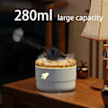 Miniatyrbilde 3 av 8: Cannon Blast Aroma Luftfukter, Stille Diffuser, Vannløs Auto Avstengning Aromaterapi Diffuser for Soverom, for Hjem White