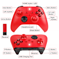 Pikkukuva 2 / 10: Langaton ohjain Xbox One & Xbox Series X|S PC Windows -laitteille - Kuulokeliitännällä Red