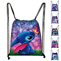 Pikkukuva 2 / 4: Lilo ja Stitch Lasten Poikien Tyttöjen Koulu Liikunta Uinti Urheilu Kiristysnyörilaukku Reppu #2 32x38cm