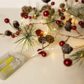 Miniatyrbilde 3 av 8: Jul Xmas 2M 20LED Konglekrans Batteridrevet Lyslenge Dekor Star and Pine Cone