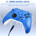 Pikkukuva 3 / 10: Langaton ohjain Xbox One & Xbox Series X|S PC Windows -laitteille - Kuulokeliitännällä Blue