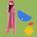 Miniatyrbillede 3 af 6: Unisex Voksen Jule Onesie Pyjamas til Kvinder Lynlås Hætte Jumpsuit Voksen Plys Heldragt Nattøj Lange Ærmer A XL