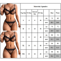 Miniatyrbild 5 av 5: Sexiga underkläder för damer, mesh, genomskinlig ögonfransbikini & låg stringtrosa