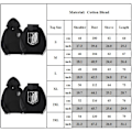 Miniatyrbillede 2 af 2: Attack on Titan Hættetrøjer til Mænd Kvinder, Unisex Pullover Hættetrøje med Lomme, Voksne Langærmet Hættetrøje, S-3XL M