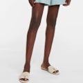 Miniatyrbillede 4 af 8: LORO PIANA Summer Charms ruskindssandaler slippers Apricot 40