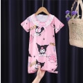 Pikkukuva 1 / 3: Lasten Tyttöjen Sanrio Sarjakuva Yöpaita Painettu Lyhythihainen Rento Mekko Yöasu #1 4-5Years