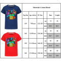 Miniatyrbilde 6 av 6: Barn Gutter Jenter Geometry Dash Trykk Bluse Sommer Kort Ermet T-skjorte Tee Topp Black 150cm