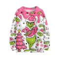 Miniatyrbillede 1 af 3: Dame 3D Grim Jule Sweater Sjov Nyhed Strikket Trøje Vinter Varm Langærmet Rund Hals Xmas Pullover Toppe #7 4XL