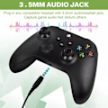 Pikkukuva 4 / 10: Langaton ohjain Xbox One & Xbox Series X|S PC Windows -laitteille - Kuulokeliitännällä Black