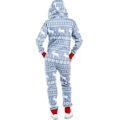 Miniatyrbillede 2 af 4: Julepyjamas til kvinder Juleprint Hætte Jumpsuit Pyjamas Jumpsuit Loungewear Tøj Lynlås B M