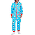 Miniatyrbild 1 av 3: Männs Julpyjamas Jultryck Huvad Jumpsuit Pyjamas Jumpsuit Loungewear Kläder Blixtlås E L
