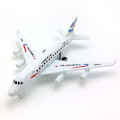 Miniatyrbild 1 av 2: Flygplan i legering Airbus Dra Tillbaka Flygplan Leksaker för Barn Pojkar Flickor All White