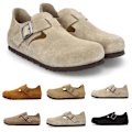 Miniatyrbild 4 av 5: BirkenstockLondon Mockaskinn Skor Sand Color 43