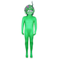 Miniatyrbillede 1 af 5: Sprunki Incredibox Jumpsuit Hætte Sæt til Voksne og Børn, Halloween Cosplay, Sceneoptrædenskostumer Green 170cm