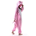 Miniatyrbild 2 av 6: Unisex Julpyjamas för Vuxna, Onesie med Blixtlås och Huva, Plüsch Jumpsuit för Vuxna, En-Delad Sovkläder med Lång Ärm B L