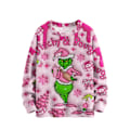 Miniatyrbillede 1 af 3: Dame 3D Grim Jule Sweater Sjov Nyhed Strikket Trøje Vinter Varm Langærmet Rund Hals Xmas Pullover Toppe #3 3XL