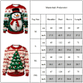 Miniatyrbillede 4 af 4: Julesweater Unisex Dame Herre Crewneck Grafisk Sweatshirt Strikket Sweatshirt Vinter Sød Crewneck Jule Pullover Toppe B M