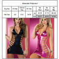 Pikkukuva 5 / 5: Naisten seksikkäät alusvaatteet patenttinahkainen lyhyt mekko Back Bodydoll rose red