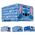 Pikkukuva 4 / 4: Lilo ja Stitch 3D -kuvioinen lasten poikien tyttöjen kolikkokukkaro Sarjakuva Anime PU Lompakko Henkilökorttikotelo Lompakko Lasten Lahja A
