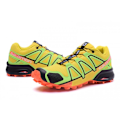 Miniatyrbillede 3 af 9: SALOMON Herre Speedcross 4 Løbesko Sneakers Vandresko Fluorescent Orange Yellow 41