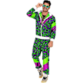 Miniatyrbillede 3 af 6: 80'er Outfit til Mænd, Retro 90'er Træningsdragt Afslappet Kostume, Sportstøj Bukser Hippie Kostumer Par Matchende Outfits Halloween Cosplay Tøj D M