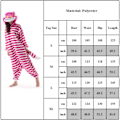 Miniatyrbillede 3 af 3: Unisex Voksen Jule Onesie Pyjamas til Kvinder Lynlås Hætte Jumpsuit Voksen Plys Heldragt Nattøj Lange Ærmer C L
