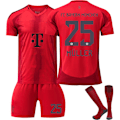 Miniatyrbild 1 av 2: 24-25 Bayern München Tröja Barn Fotbollströja Kit #25 MÜLLER Fotbollsset 24
