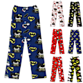 Miniatyrbillede 2 af 3: Pyjamasbukser Anime Tegneserie Pyjamasbukser til Kvinder Piger Overalt Print Fuzzy Flanel Sødt Nattøj C XL